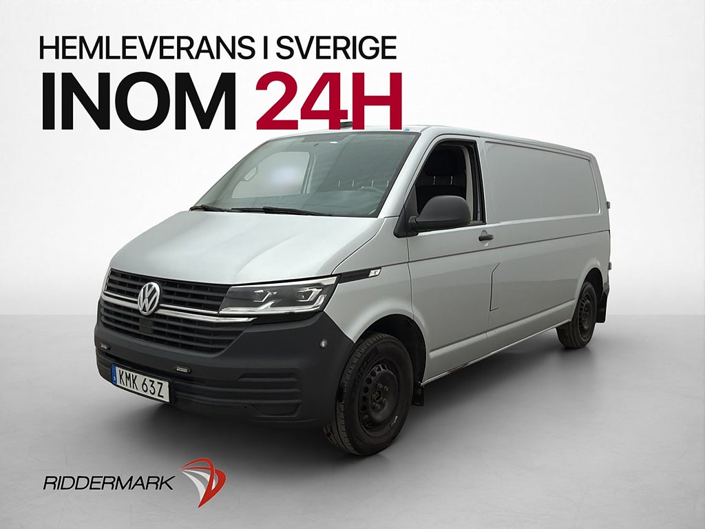 Volkswagen Transporter L2 Värmare Drag B-Kamera CARPLAY Moms