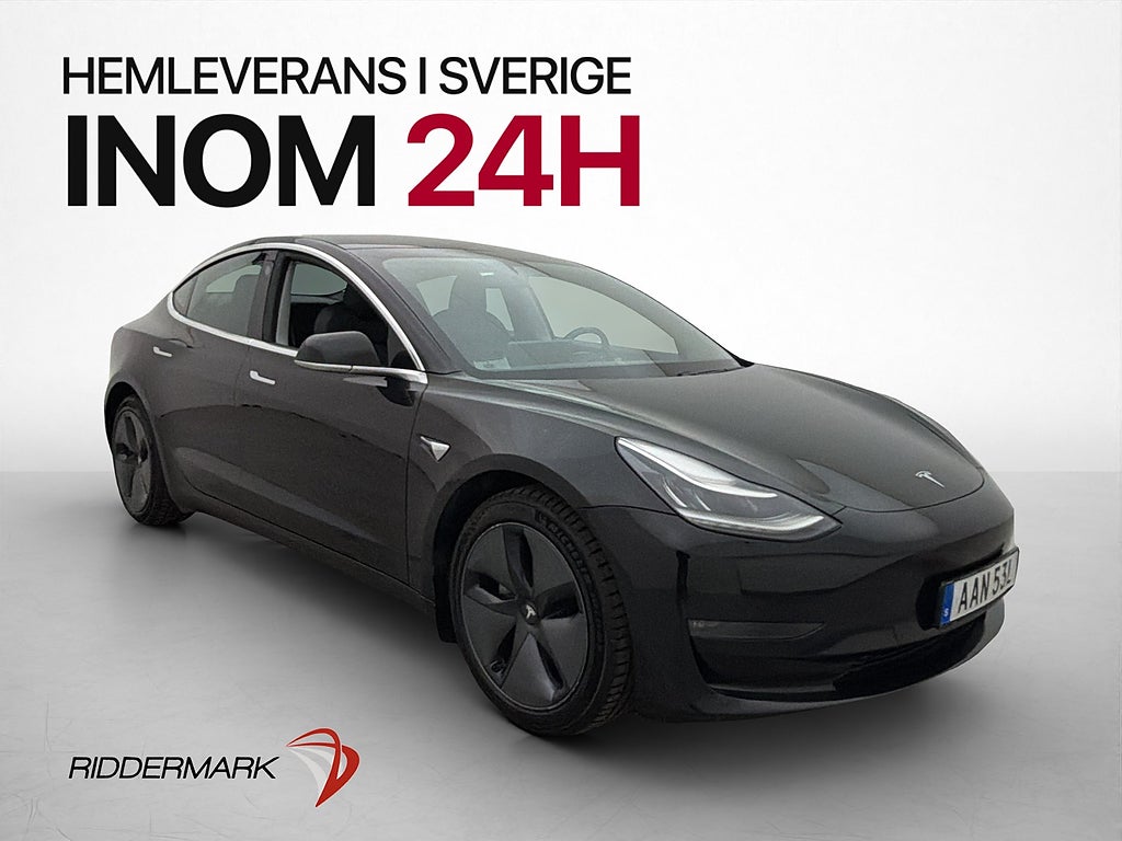 Tesla Model 3 Long Range AWD Autopilot Dragkrok Svensksåld