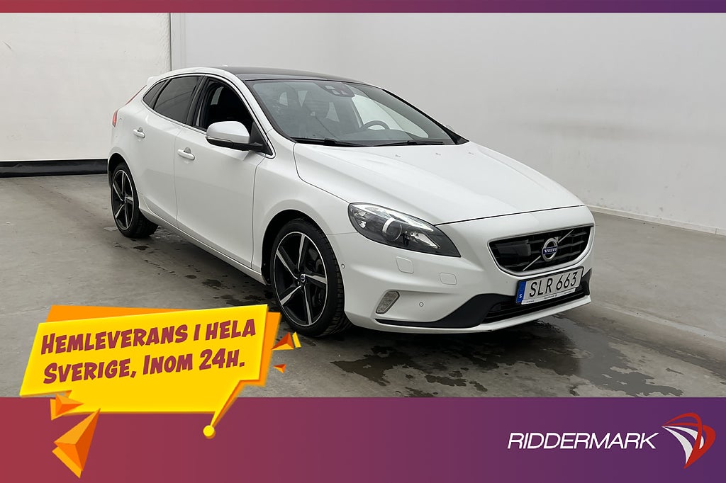 Volvo V40 D4 R-Design VOC Värmare Pano H/K Kamera Navi