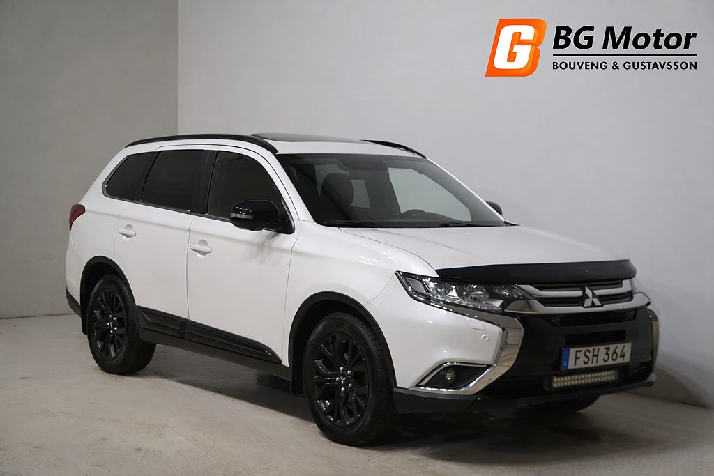 Mitsubishi Outlander 2.2 Di-D 4WD Aut/ Drag/ 7-sits/ Skinn/ Takluck/ 360