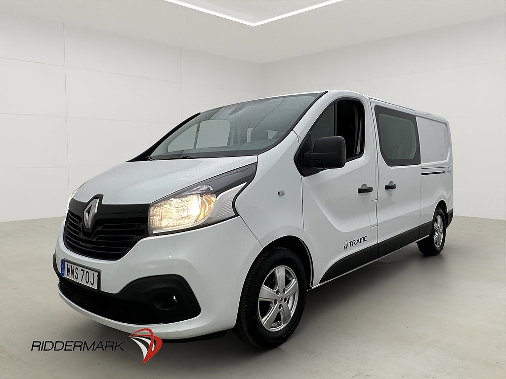 Renault trafic L2 Dubbelhytt 6-Sit Drag Värmare 2xDörr MOMS