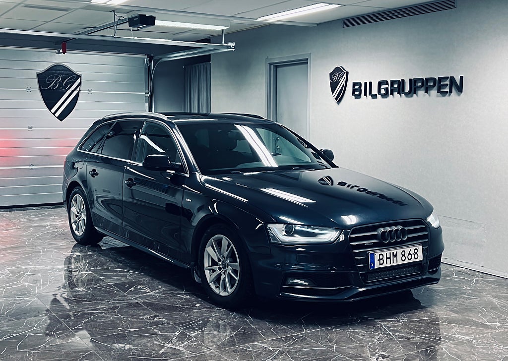 Audi A4 2.0 TDI quattro S-line|Drag|M-värmare|Kamrembytt|