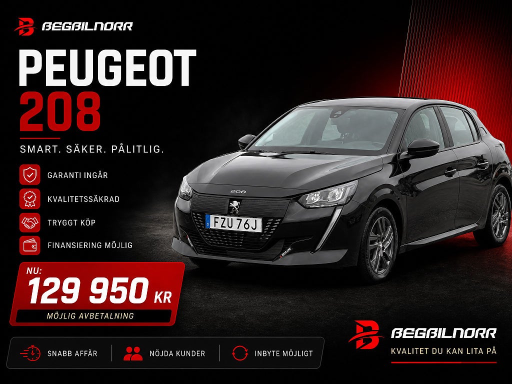 Peugeot 208 1.2 PureTech 100 EAT Active *Nyserv*Nybes