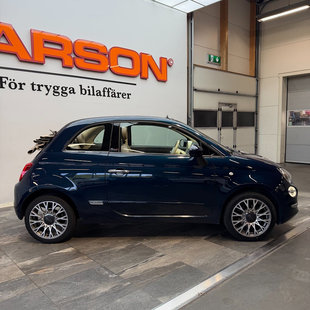 Fiat 500C 1.2 8V Lounge Navi Läder PDC Bak