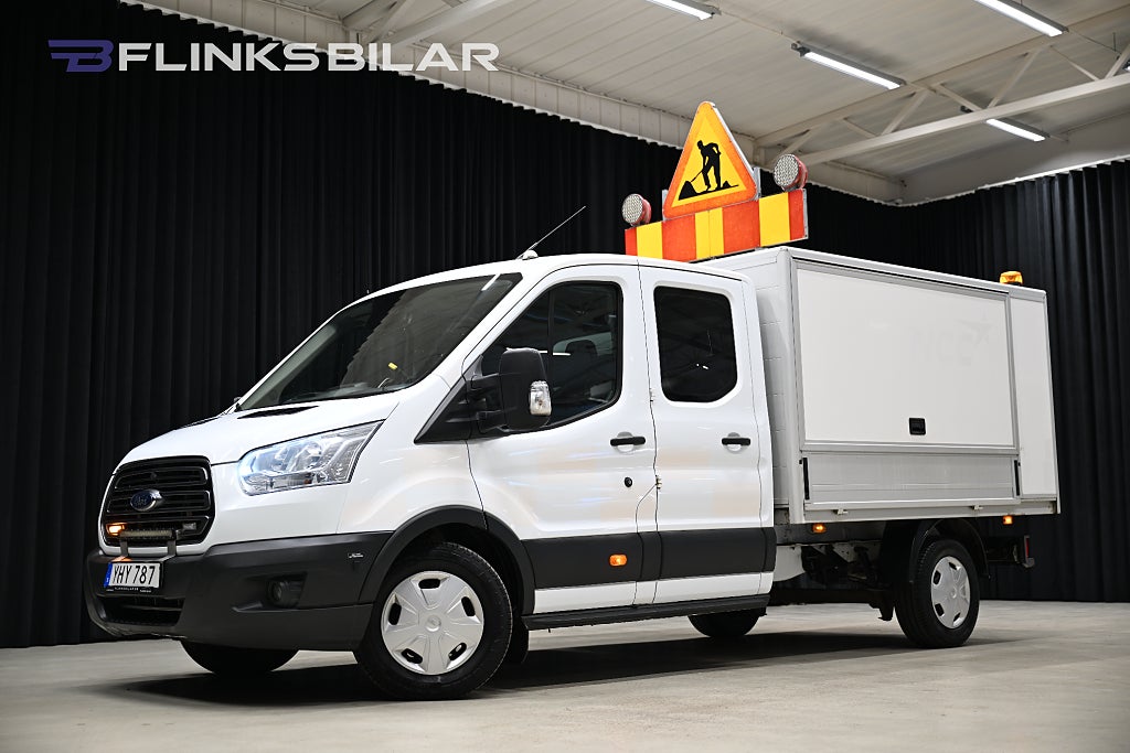 Ford transit 350 170HK Dubbelhytt|6-Sits|Servicebil|Kåpa|Moms|SeUTR!