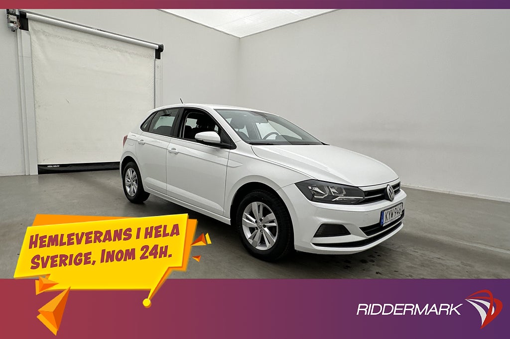 Volkswagen Polo 1.0 TSI 95hk Bluetooth Låg-Skatt 0.44l/mil