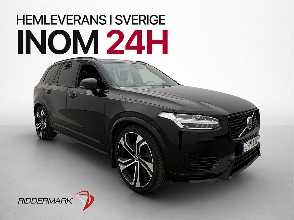 Volvo XC90 T8 456hk Ultimate Dark Luftfj Pano 7-Sits B&W 360