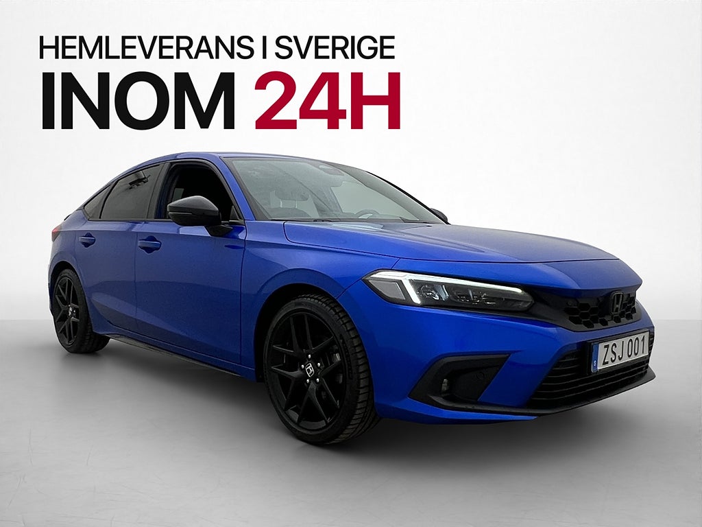 Honda Civic e:HEV 184hk Sport B-Kamera Navi Halvskinn