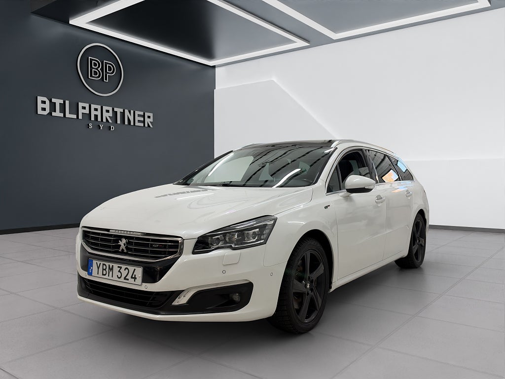 Peugeot 508 SW 2.0 BlueHDi 180 EAT/Ny Besiktad/Pano/Skinn/Drag
