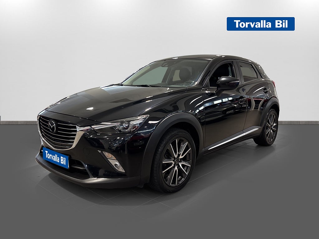 Mazda CX-3 120hk Optimum Aut Dragkrok Halv läderklädsel