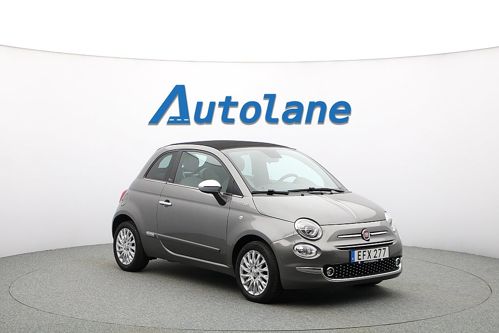 Fiat 500C Hybrid Lounge Bluetooth, Farthållare  70hk