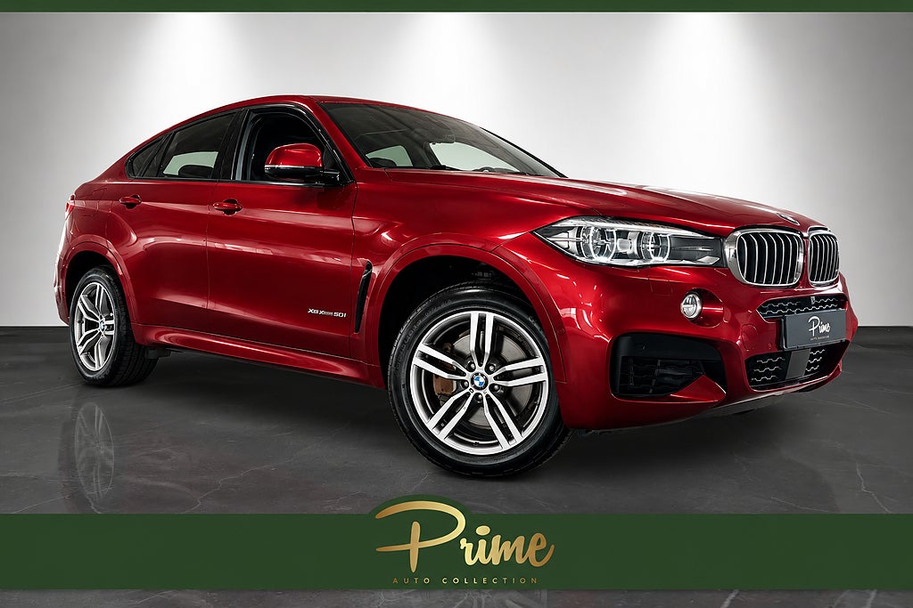 BMW X6 XDRIVE50I M-sport | HUD | HK | Kamera | Skinn