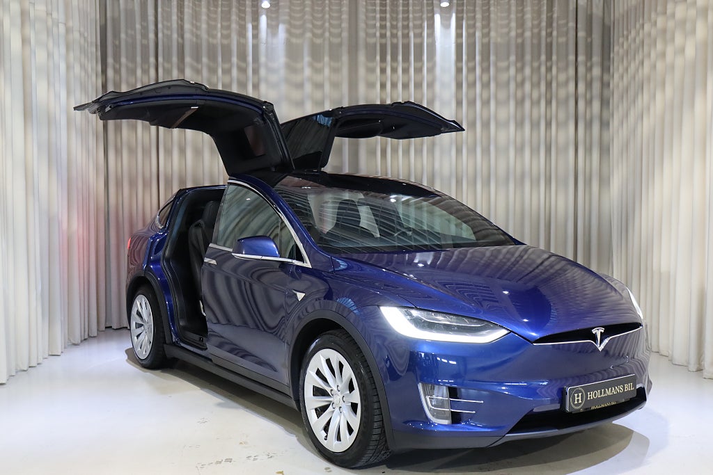 Tesla Model X 100D 423HK AWD 6-Sits Autopilot Drag Luftfjädring
