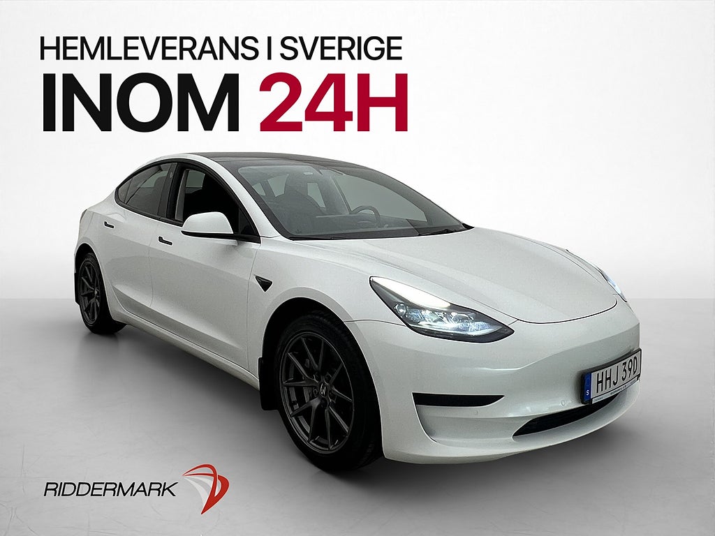 Tesla Model 3 Standard Range Plus Värmepump Pano Autopilot