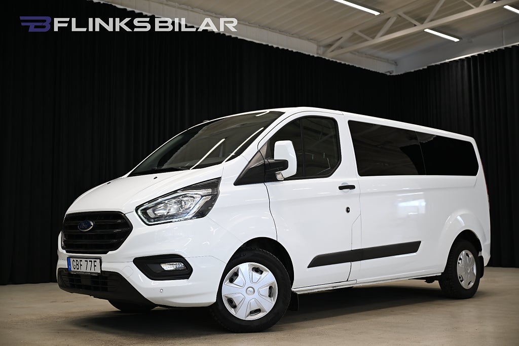 Ford Transit Custom 170HK L2|Kombi|Automat|8-Sits|NyKamrem|Leasbar