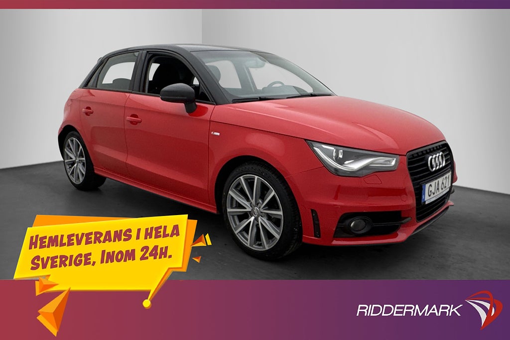 Audi A1 Sportback TDI 90hk S-Line Drag Audi-Sound Sensorer