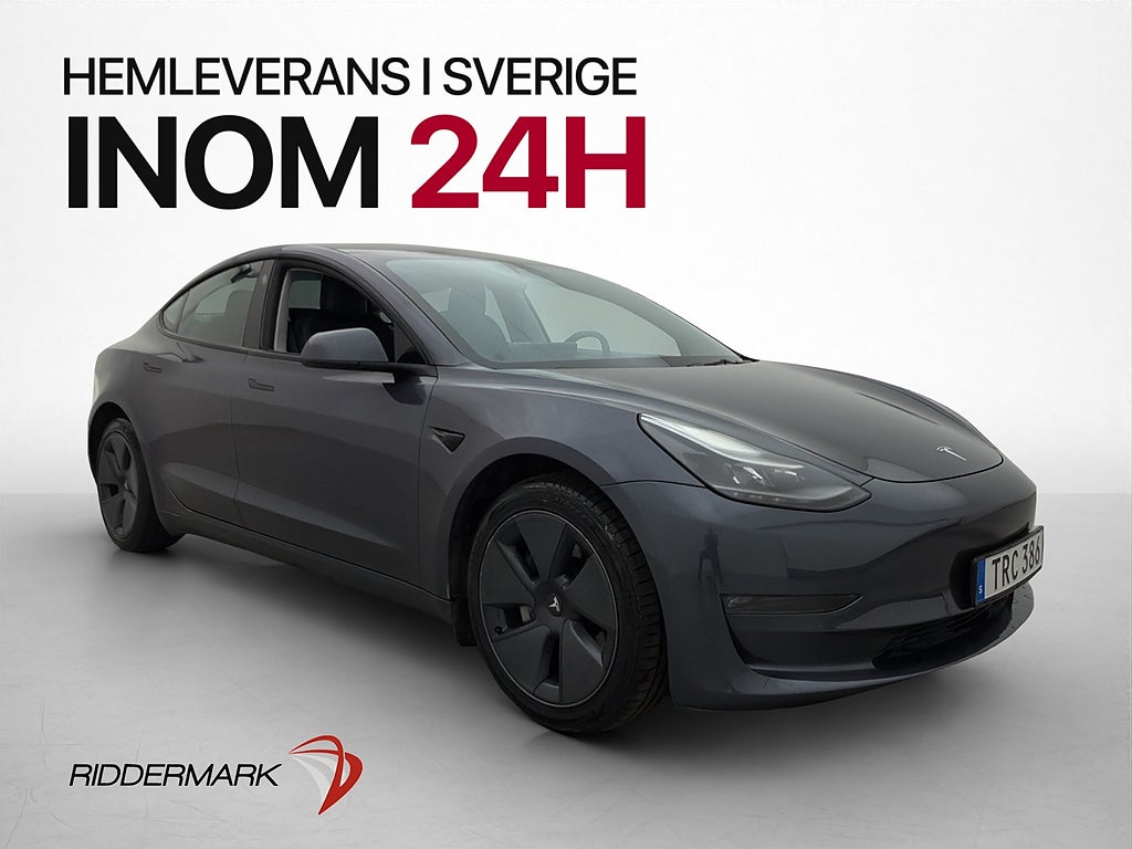 Tesla Model 3 Long Range AWD Svensksåld Dragkrok Rattvärme