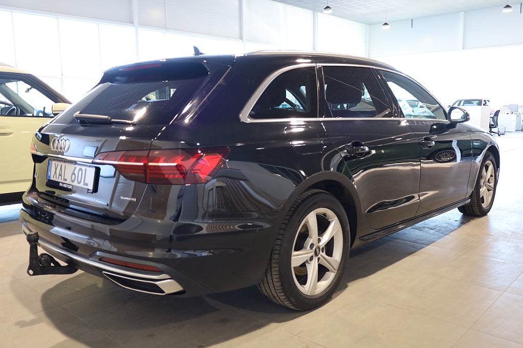 Audi A4 Avant 40 TDI 204hk Quattro | Drag | D-värm | Navi |