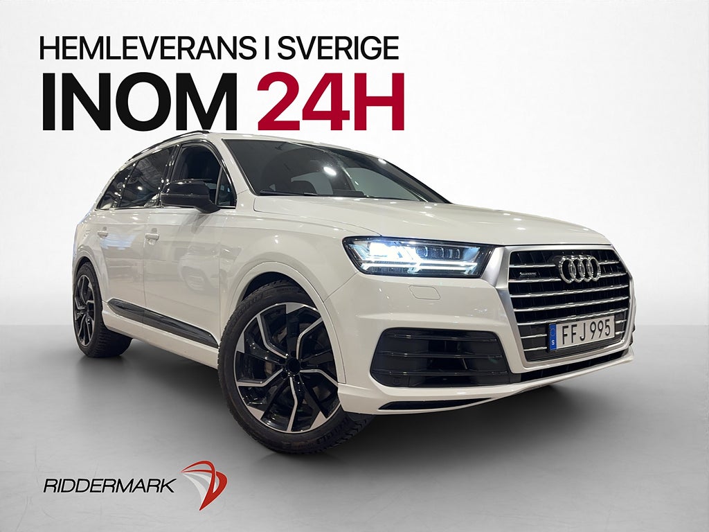 Audi Q7 3.0 TDI V6 Q S-Line 7-Sits Cockpit BOSE D-Värmare