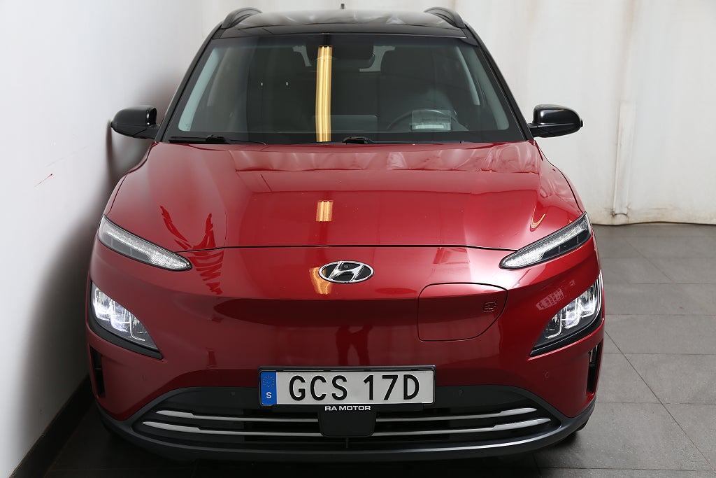 Hyundai Kona 64 kWh Advanced 204hk Skinn KRELL Head-up Två-tons Lack 2022
