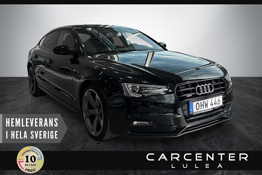 Audi A5 Sportback 2.0 TDI quattro Aut S-Line/Dvärm/Gps/BT(SÅLD)