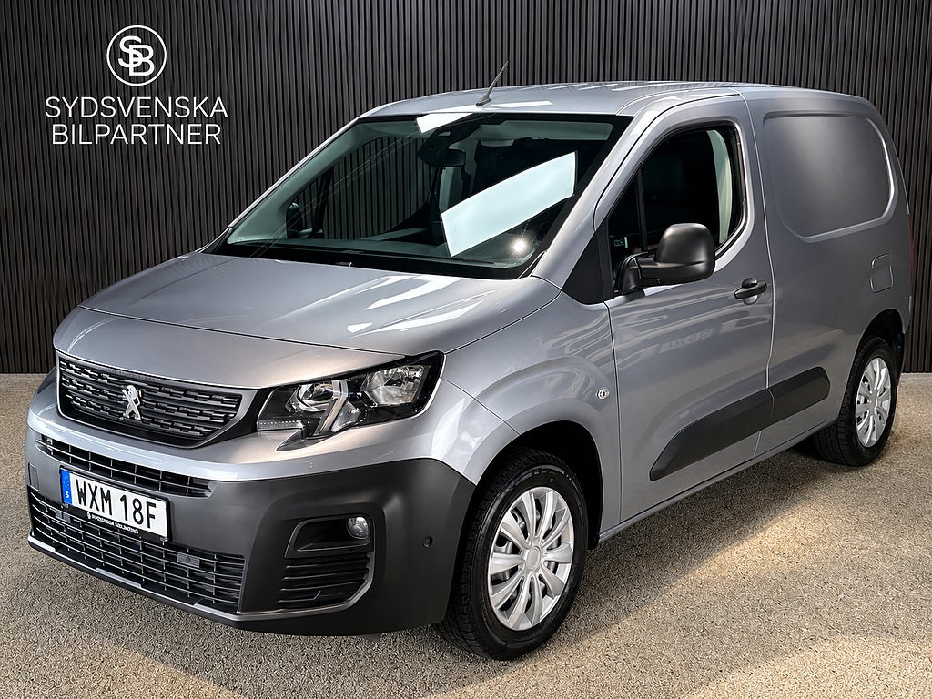 Peugeot Partner L1 1.5 BlueHDi | Drag | Värmare | Blackstone | Moms