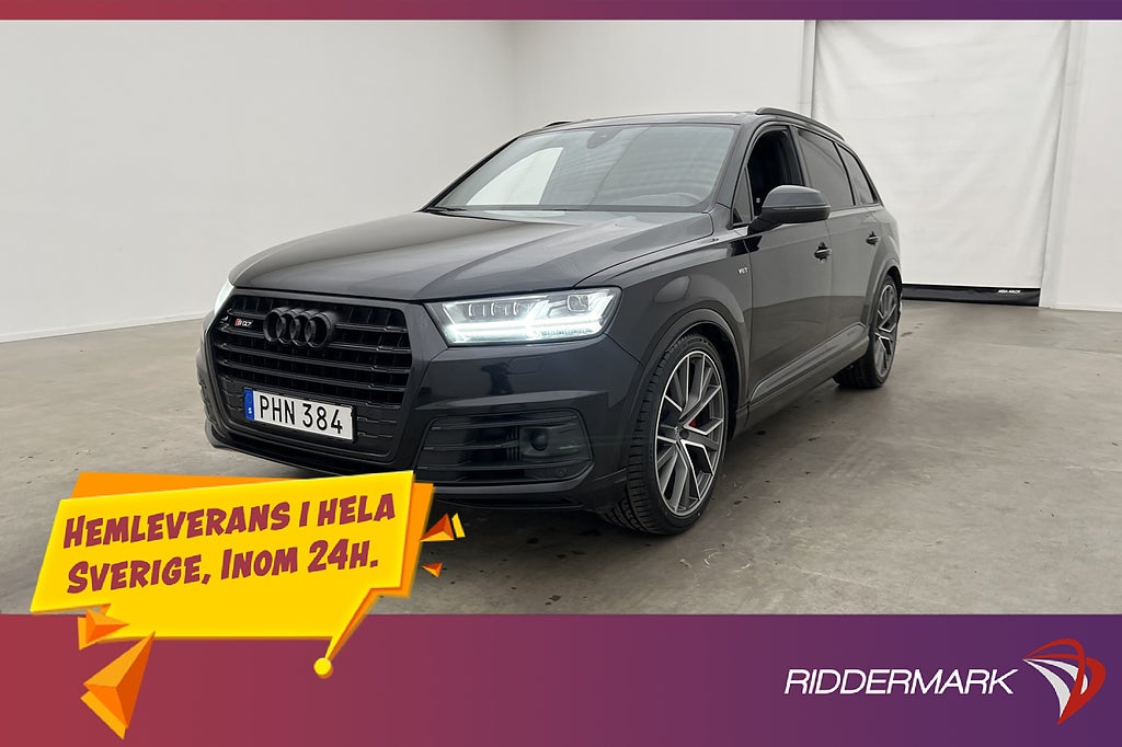 Audi SQ7 4.0 TDI V8 Q Värm Pano Luft BOSE Cockpit Matrix