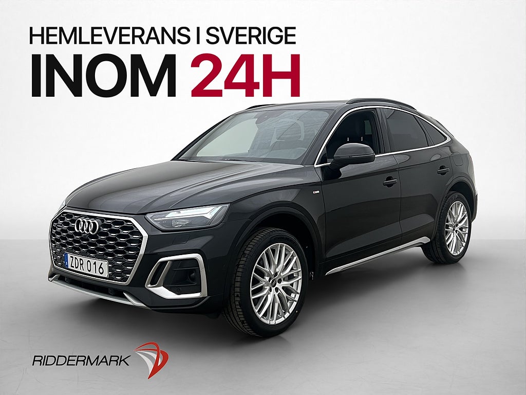 Audi Q5 Sportback TFSI e Q S-Line Pano Dragkrok Cockpit