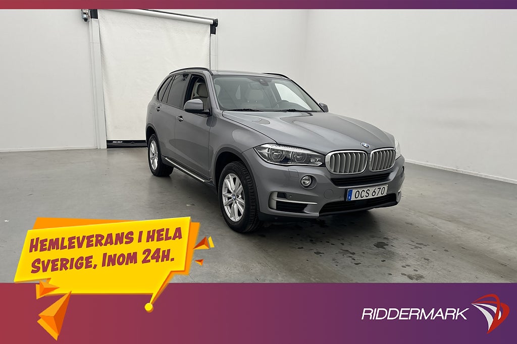 BMW X5 xDrive40e 313hk Dragkrok Kamera H/K Adaptiv Navi