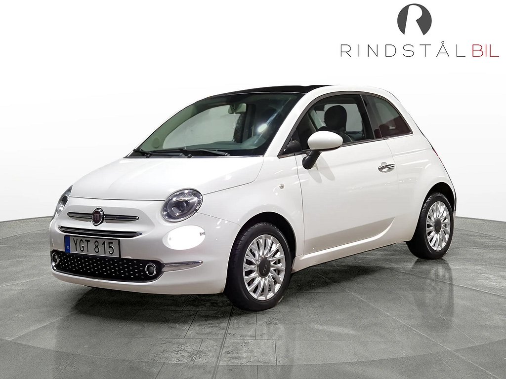 Fiat 500 1.2 8V 69 HK LOUNGE PDC 8700MIL 0.42L/MIL 15"