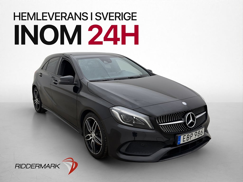 Mercedes-Benz A 180 d AMG Night Skinn/Alcantara Ny-Kamrem