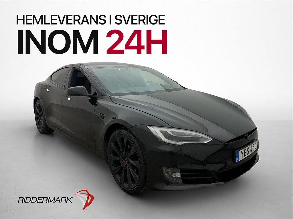 Tesla Model S 75 320hk Adp-fart Pano Kamera Navi Skinn