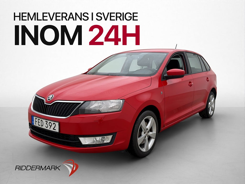 Skoda Rapid Spaceback 1.2 TSI 105hk Navi M-Värmare Bluetooth