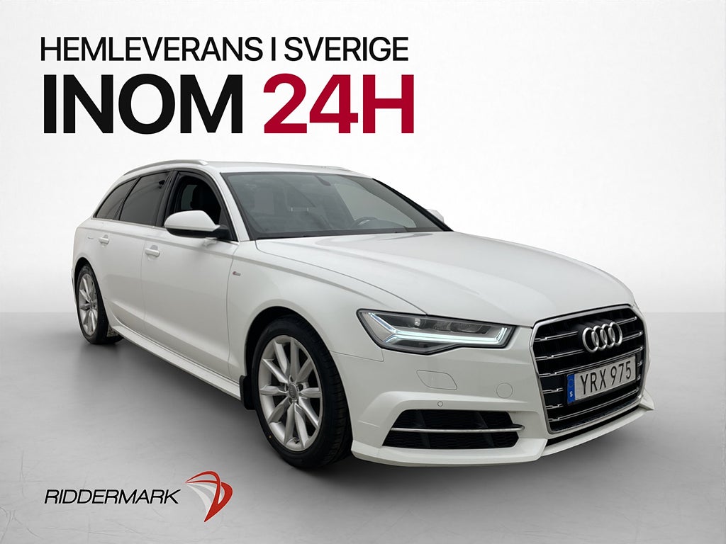 Audi A6 Avant 2.0 TDI ultra 190hk S-Line D-Värm Drag Läder