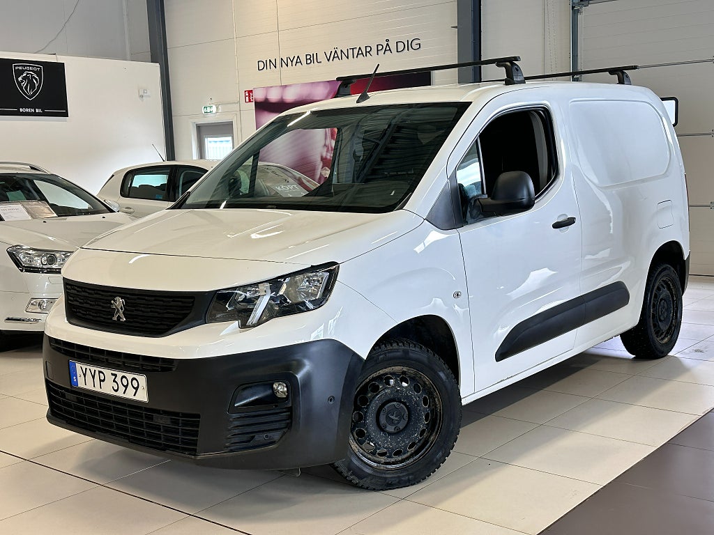 Peugeot Partner Pro 1.5 BlueHDi 3-sits 100hk Dragkrok Euro 6