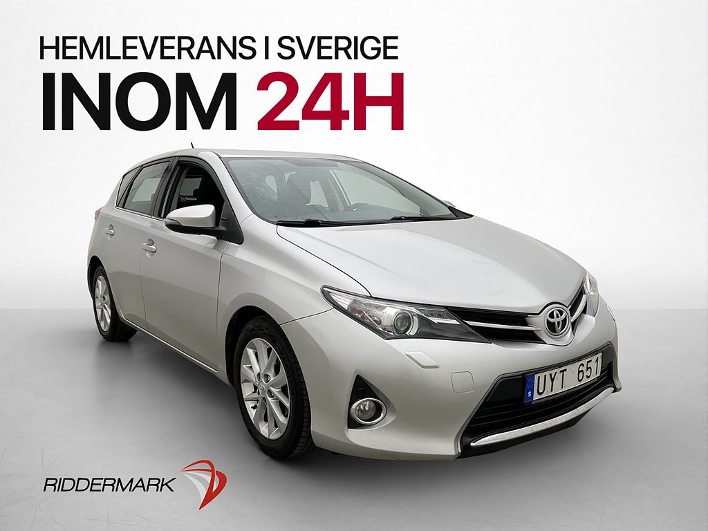 Toyota Auris 90hk Active M&K-Värmare Kamera Farthållare