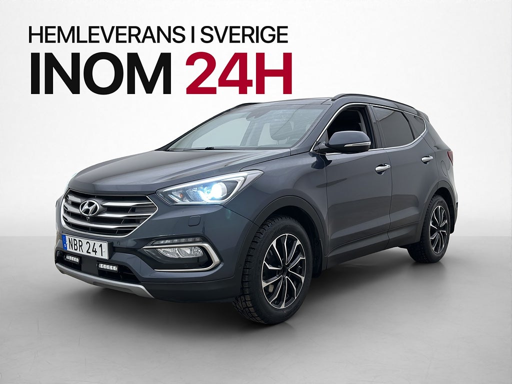 Hyundai Santa Fe 2.2 4WD M&K-Värm Kamera Pano Skinn Drag