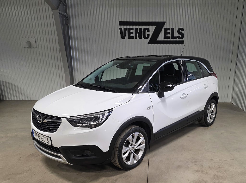 Opel Crossland X 1.2 Turbo Dynamic Aut Dragkrok Låg årsskatt Fin