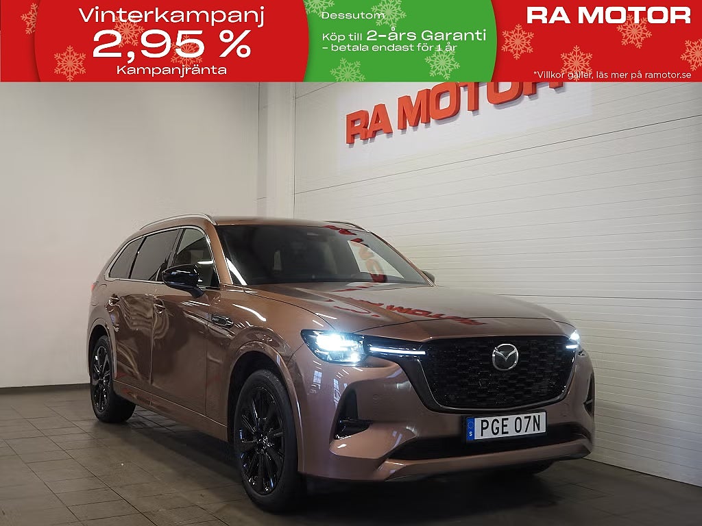 Mazda CX-80 PHEV 2.5 327hk 7-sits Homura COSO Drag Navi 360° 2025