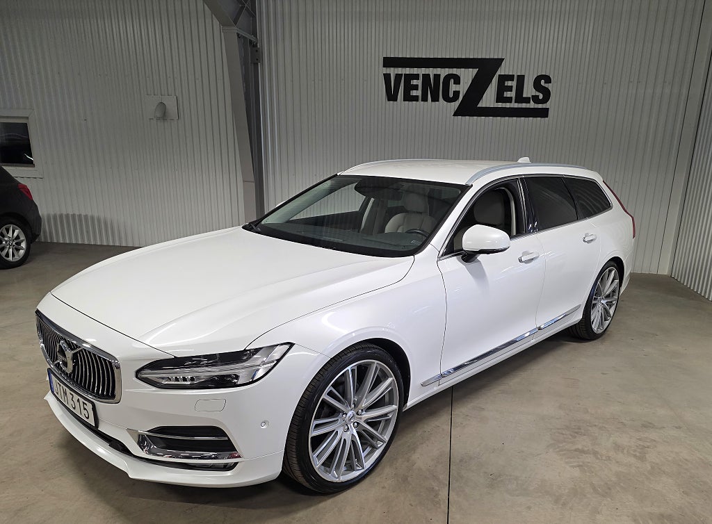 Volvo V90 D4 Aut Inscription Drag Kamera GPS 21 tum 1 ägare Fin