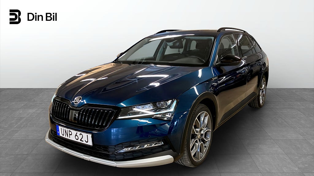 Skoda Superb Combi Scout TDI200 DSG 4x4 Black pack/Drag/P-värmare