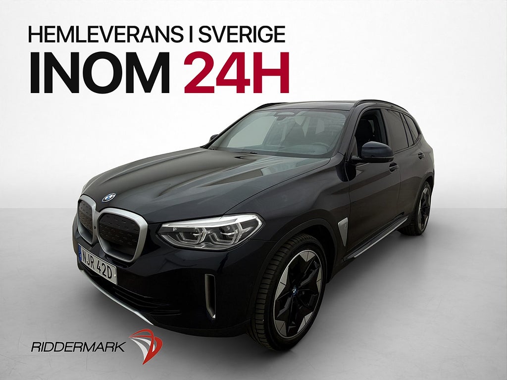 BMW iX3 286hk Cockpit Pano H/K Drag HuD 360° Skinn