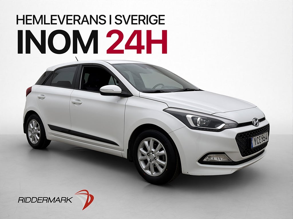 Hyundai i20 1.2 84hk Comfort Sensorer Rattvärme  Lane-Assist