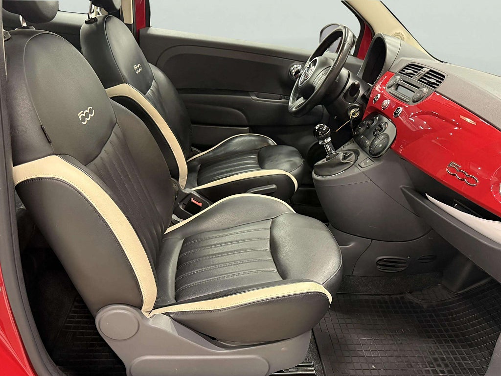 Fiat 500 1.2 8V Lounge Skinn Panorama HELGKAMPANJ - miniatyr 12