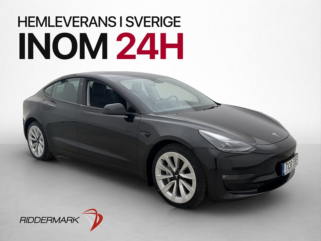 Tesla Model 3 Long Range AWD Svensksåld Värmepump Rattvärme