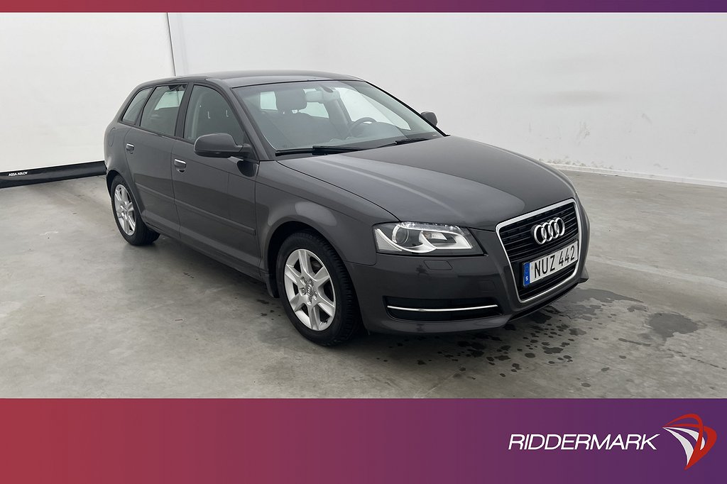 Audi A3 Sportback 1.6 TDI 105hk Comfort Sensorer Farhållare