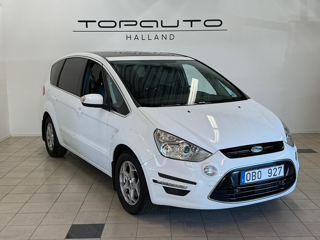 Ford S-Max 2.0 TDCi Powershift|Skinn|Panorama|7-sits|Dragkrok