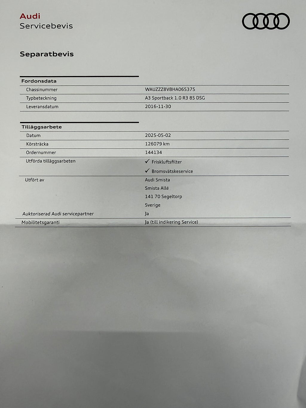 Audi A3 Sportback 1.0 TFSI S Tronic Comfort 1 Ägare - miniatyr 20