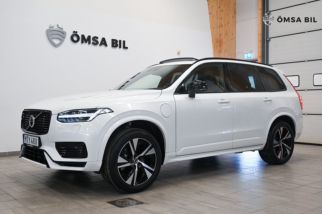 Volvo XC90 7-sits Recharge T8 AWD R-Design Pano H/K 360 Drag 