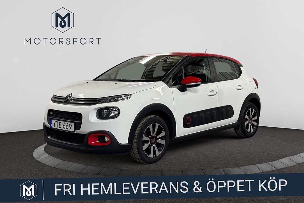 Citroën C3 1.2 Automat Värmare Carplay Sensorer